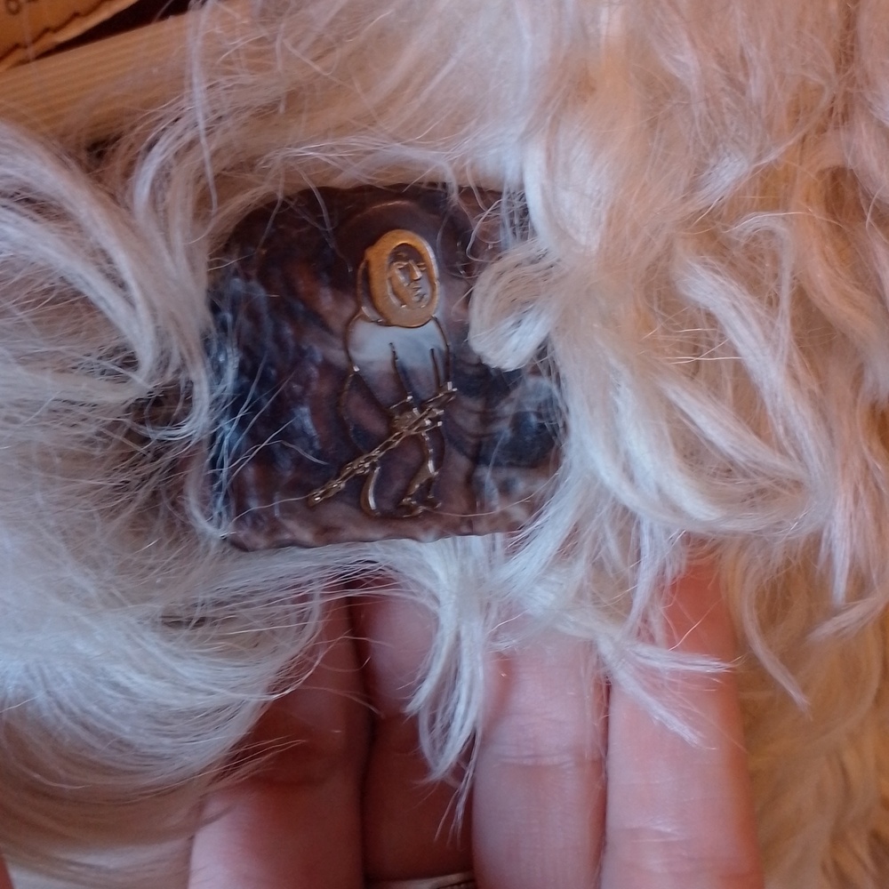 Rare Long-haired Raw Sheep Wool Jacket And Scarf Inuk Inuit 2009 - Picture 4 of 16